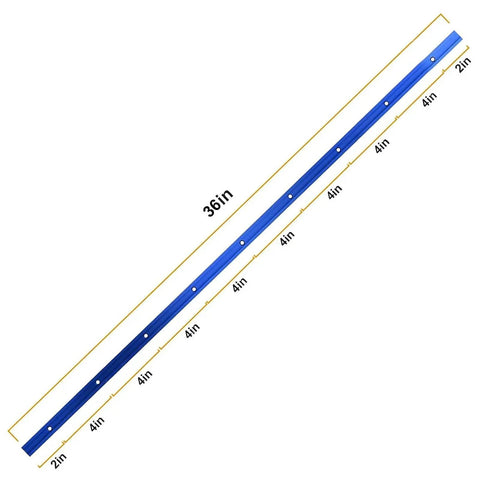 2 Pack 36 Inch Aluminum T Track Kit With Screws For Universal T Track Accessories Blue Premium 6063 Aluminum Sandblasted Finish