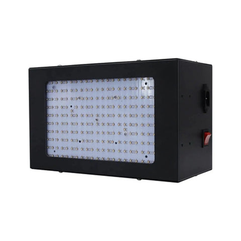 Heavy Duty Badass 5000W Led Uv Curing Lamp 365Nm Black Light Ultraviolet Dryer for 3D printing with black case and LED panel.