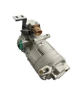 Premium High Voltage Electric AC Compressor Straight Bolt On Swap For Hyundai Kona EV And Kia Niro EV 97701K4000 Replacement side view image.