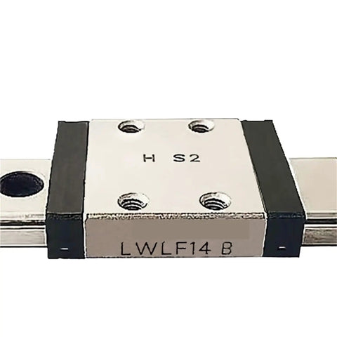 Stainless Steel Linear Slider For Lwlfg14b And Lwlfc14b, Replacement Assembly With Quiet Smooth Motion, Durable Low Friction Sliding For Reliable Linear Travel close-up on rail