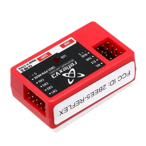 Red Reflex V3 Flight Controller Gyro Stabilizer For RC Aircraft And Drones With Three Flight Modes Stabilized Optimized Or Off