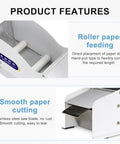 Water Activated Packing Tape Dispenser With Stainless Steel Cutter Manual Box Sealing Tool For Cartons Durable No Fuss Workhorse For Shipping And Moving Supplies, white roller feed and steel blade