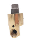 Heavy Duty Brass Rotary Union For Water Piping, 1 Inch Swivel Fitting With Left-Hand Thread, Industrial Grade High Temp Rotary Joint For Cold Water Up To 50C, Rotating Connector For Oil, Hydraulic And Construction Piping