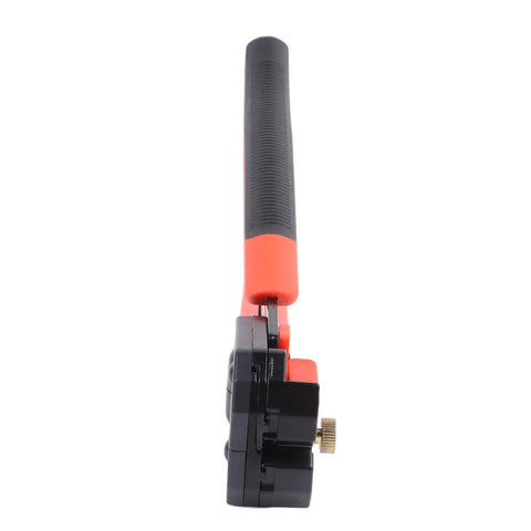 Red Automatic Wire Stripping And Crimping Pliers side view, high carbon steel, ergonomic handle, essential for machine repair tasks.
