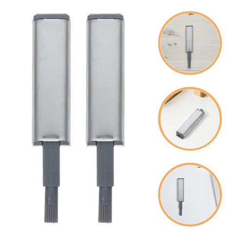 Six Piece Push To Open Cabinet Latches With Self Closing Steel ABS Shell Hinges Handle Free Installation And Soft Close Damper