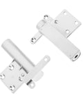 Zinc Alloy Folding Concealed Cabinet Hinges With Soft Close Buffer for Dressing Table, heavy duty silver finish