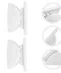 Premium 2 Pack White Rv Door Stop Retainer Tool For Motorhomes And Travel Trailers Holds Entrance Doors Securely In Place Prevents Slams While Camping Or Driving On The Road - side view