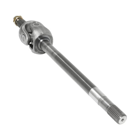 Front Driver CV Axle Assembly For 2013 2018 Jeep Wrangler 3.6L Dana 44 Diff, 20.7 Inch Length, 30 Spline, Steel Construction, Beefy Front Axle Shaft Replacement shown on white background
