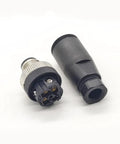 M12 4 Pin A Code Circular Connector IP67 Sensor Ready Field Wireable Straight Type 250V 4A AC DC Adapter For PG7 Pack Of 2