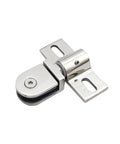 Beefy Stainless Steel Shower Door Hinges Two Pack For Frameless Glass Enclosure, Heavy Duty Pivot Hinges For Smooth Swing, 2 Pcs Set