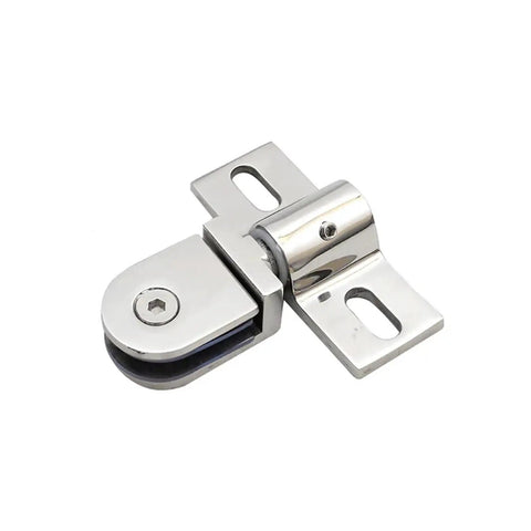 Beefy Stainless Steel Shower Door Hinges Two Pack For Frameless Glass Enclosure, Heavy Duty Pivot Hinges For Smooth Swing, 2 Pcs Set
