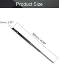 Dimensions of Beefy 14 Inch Full Extension Drawer Slides in black cold rolled steel, 42mm x 500mm