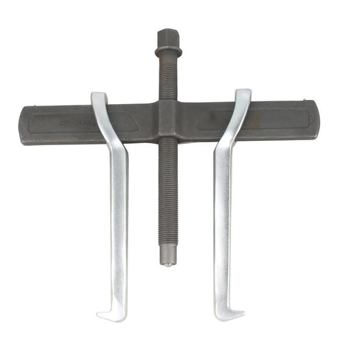 Front view of 12 Inch Two Jaw Gear Puller with Reversible Claws for Pulley Flywheel and Bearing Removal in forged chrome vanadium steel