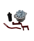 High Output Twelve Volt Alternator Conversion Kit For Farmall International Harvester Models A B C includes alternator, coil, and brackets.