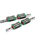 Rock Solid Dual Carriage HGH25CA Linear Guide Rail Kit Pre Drilled HGR25 Rails 1850mm To 2050mm for CNC motion