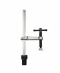 Heavy Duty Insertion Table Clamp Fixture With Ratchet Lock For Metalworking And Carpentry Benches Grab And Go Bench Hole Clamp Alloy Steel Holding Device With 160 By 80 Base And 20mm Spacing, alloy steel bench hole clamp