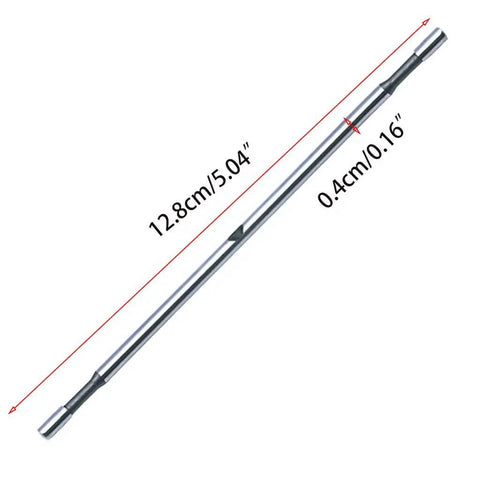 Metal Cutting Double Head Sheet Nibbler Cutter Drill Attachment For Precision Measuring Screws Kit showing dimensions