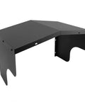 Heavy Duty Steel EV Charger Roof Cover Universal Wall Mount Awning For Standard Charging Stations with black finish and angled design.