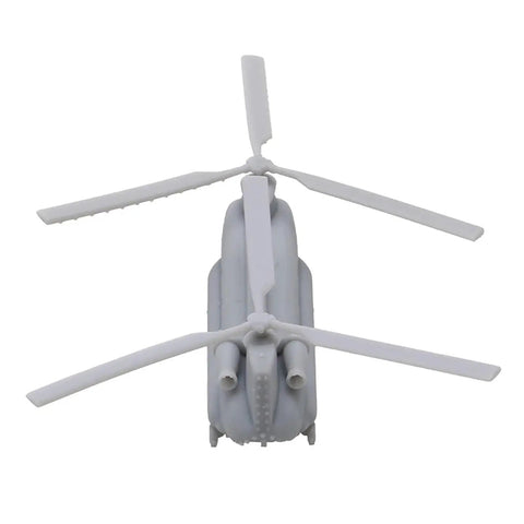 Chinook CH-47 Heavy Transport Helicopter DIY Kit Ten Sets Uncolored Resin Model For Military Builders, 1/350 Scale (86mm) overhead