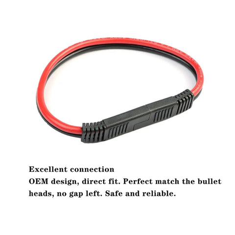 5 Pack 12 Gauge 2 Pin Quick Disconnect Polarized SAE Connector Wire Harness for Motorcycle Boat Car Tractor