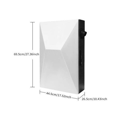 Badass Replacement Charger Station Box For Cybervault Systems with dimensions and design for outdoor use and defense.
