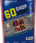 60 pack 14 by 14 inch heavy duty shop towels red virgin cotton absorbent reusable washable wipes for oil grease water and chemicals