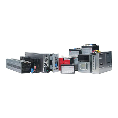 Genuine UPS Replacement Battery Cartridge RBC17 For BE650G1 BE850G2 BR700G products lined up on a plain surface