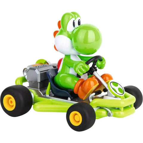 Official Licensed Mario Kart Pipe Kart Yoshi 1 to 18 Scale RC Car 2.4 GHz Ready to Run with Rechargeable LiFePO4 Battery