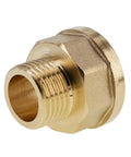 Brass pipe reducer adapter, 3/4 NPT to 1/2 NPT, for home and industrial piping