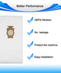 Universal HEPA Cloth Vacuum Bag Set For Sentria Avalir G Series And Diamond Edition Replacement Bags For G3 To G12 205811 205814