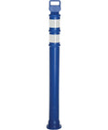 45 Inch Flared Blue Delineator Post Pack Of Two With 3 Inch High Intensity Reflective Collars Hella Durable Road Line Dividers Built Tough Outdoors