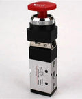 Durable MV522 Pneumatic Valve For Industrial Automation G Quarter Inch Port 2 Way 3 Way And 5 Way Configurations with red push button
