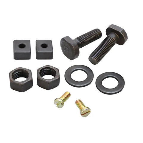 Dead Center 4 Inch Precision Accu Lock Milling Vise With Smooth Swivel Base Rock Solid Clamping Power hardware kit with bolts, nuts, and washers.