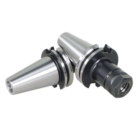 CAT40 ER20 Collet Chuck with 2.76 Inch Gage Length and 0.0001 Inch Runout, beefy tool holder for stable precision milling