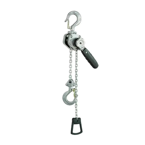 Compact Manual Lever Hoist With Aluminum Alloy Shell Super Portable Small Hand Pulling Chain Block Heavy Duty Lifting Gear For Quick 0.5 Ton Lift Projects And Job Site Work Anywhere.