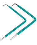 Top Tier Heavy Duty Window And Door Adjustment Tool Set With 59CrV4 Steel Hex Wrenches Plus T15 Star Key And 4mm Ball Head Bit, teal handles