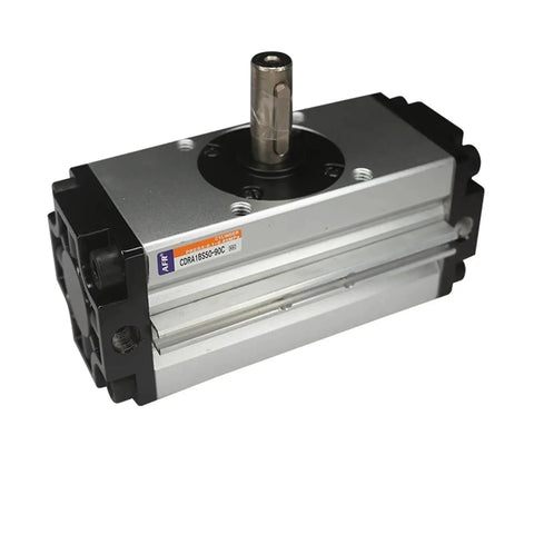 Heavy Rack And Pinion Rotary Actuator Pneumatic Cylinder built tough for rapid automation, showing item CDRa1850-90C with silver and black casing.