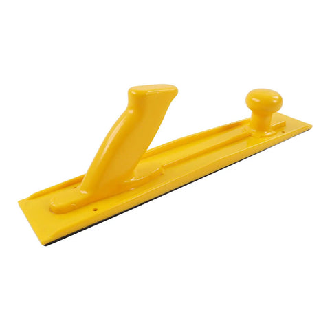 Woodworking Safety Push Block And Stick Set High Visibility Yellow ABS large push block with angled handle for saws