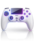 Wireless Controller For PS5 Pro Slim And PC With Hall Effect Sticks 7 RGB LED Modes Haptic Feedback 1500mAh Battery Motion Sensing