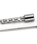 Badass Heavy Duty High Speed Steel Annular Cutter With Weldon Shank And 7/16 Inch Cut Diameter Plus 2 Inch Cutting Depth Built Tough For Magnetic Drills Mills And Large Drill Presses showing cutter and shank.