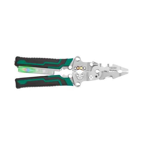Pro Grade Badass Heavy Duty Foldable Wire Stripper And Multi Function Crimper, 215mm steel alloy, suitable for tough wiring jobs.
