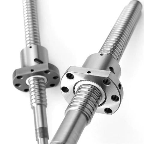 Premium 1pc C5 Precision Ballscrew Kit SFU1605 Or SFU2005 With Ball Nut For CNC Machines High load capacity steel components.