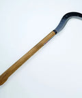 Long Handle Scythe With Double Edged Aogami No 2 Blade For Forestry, Handmade In Japan, 23.6 Inch Total Length, 15.7 Inch Handle