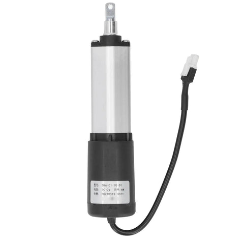 Smooth And Quiet 12V Electric Linear Actuator With 70mm Stroke And 100N Thrust, aluminum design, ideal for auto lifts and furniture.