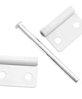 Removable White Door Hinge For Outdoor Use Quick Release Cabinet And Window Hinge With Screws 2 Pack 304 Stainless Steel Corrosion Resistant