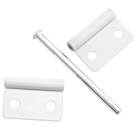 Removable White Door Hinge For Outdoor Use Quick Release Cabinet And Window Hinge With Screws 2 Pack 304 Stainless Steel Corrosion Resistant