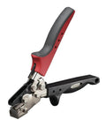 Workhorse Snap Lock Punch Tool With Adjustable Throat Depth One Quarter Inch To Five Eighths Of An Inch For Locking Tabs In Light Sheet Metal Ergonomic