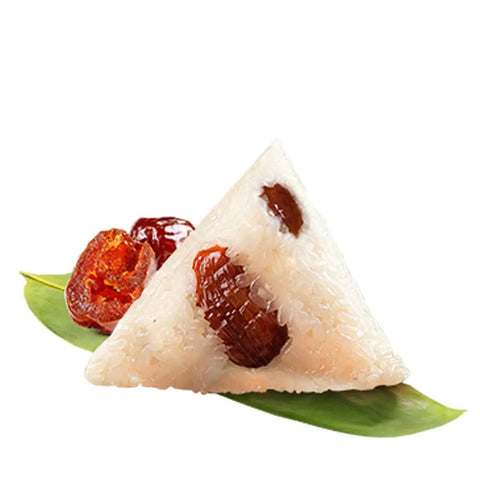 Chewy Glutinous Rice Dumplings With Sweet Honey Dates, Two Pack 140g Each, fragrant Ruo leaves wrapped treat for breakfast or snack