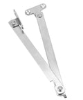 Adjustable Cabinet Lift Up Strut Kit with Quiet Lid Stay for Kitchen Cabinets, metal support hinge close-up.
