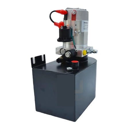 Heavy Duty 12V 24V Hydraulic Power Pack With 2.2KW Power Unit For Forklifts Ready To Roll Prewired Harness Included Durable Plastic Oil Tank